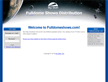 Tablet Screenshot of fulldomeshows.com